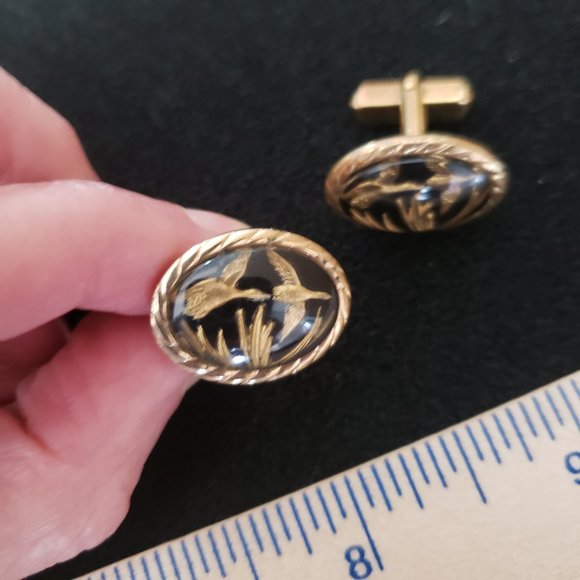 Other - Vintage  Duck / Goose Flying Geese Cuff Links Bird